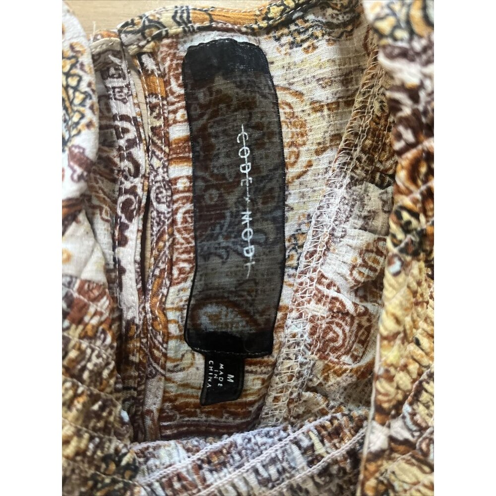 Code X Mode Sleeveless Multicolored Smock Paisley… - image 6